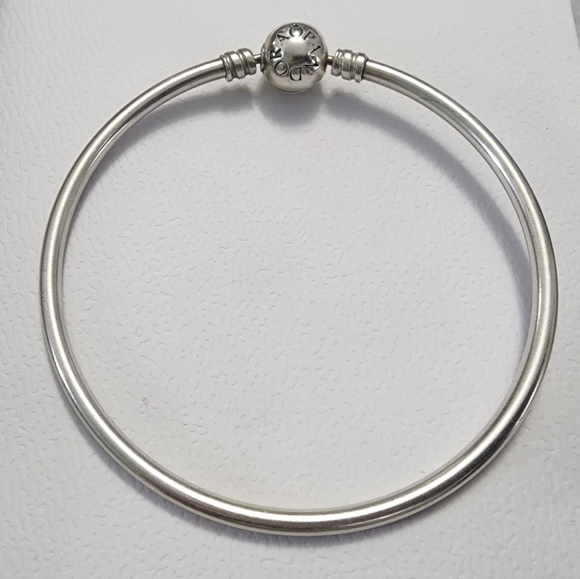 2 Pandora Bracelets 1 bangle and 1 snake chain - Picture 3 of 3